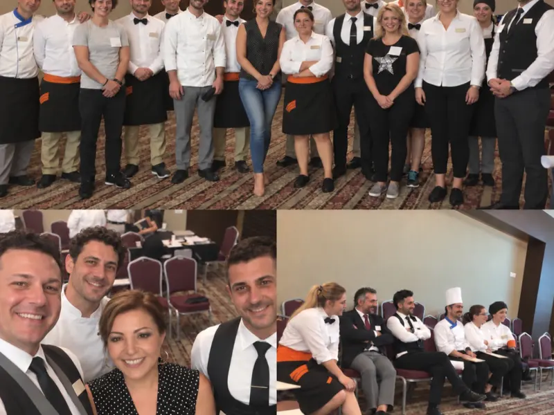 Eğitim sonrasında otel ekibiyle grup fotoğrafı